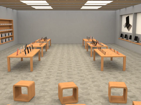 Electronic Store 3D Model