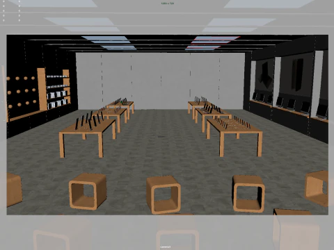 Electronic Store 3D Model