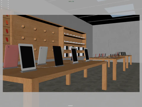 Electronic Store 3D Model