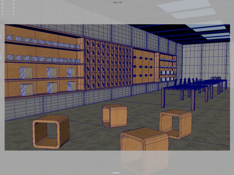 Electronic Store 3D Model