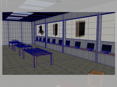 Electronic Store 3D Model