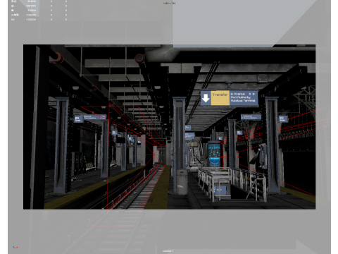 Subway Station 3Dモデル
