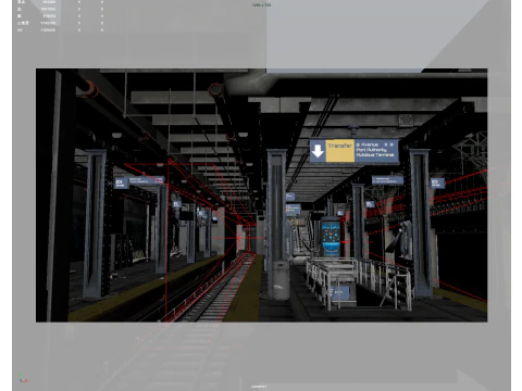Subway Station 3D Model