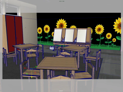 Kindergarten Classroom 3D Model