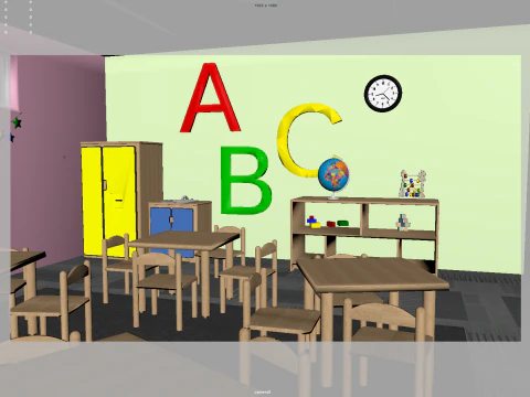 Kindergarten Classroom 3D Model