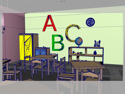 Kindergarten Classroom Modèle 3D