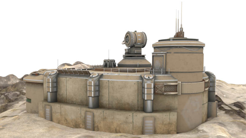 Mars Base 3D 模型 .c4d .max .obj .3ds .fbx .stl .blend 