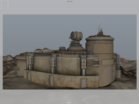 Mars Base 3D 模型