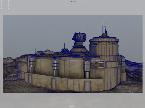 Mars Base 3D 模型