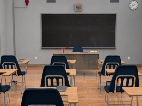 Classroom 3D Model