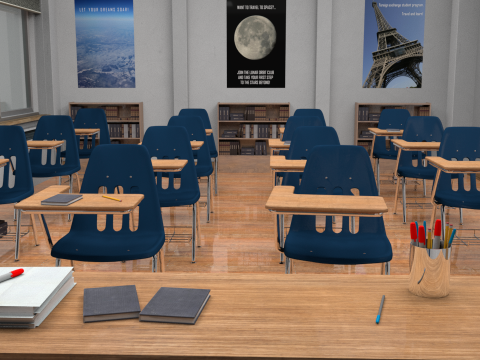 Classroom 3D Model