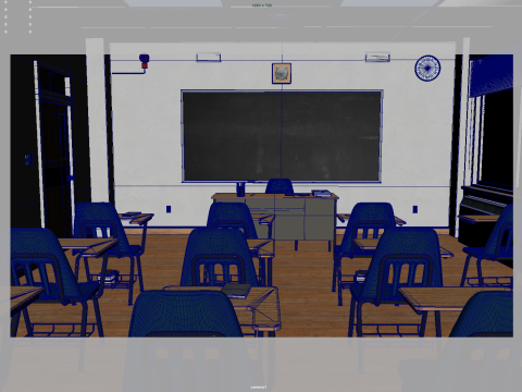 Classroom 3D Model