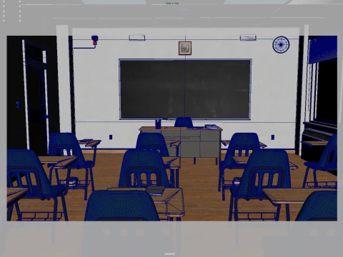 Classroom 3D Model