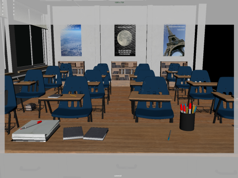 Classroom 3D Model