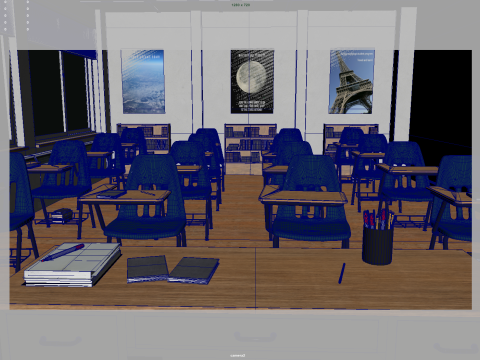 Classroom 3D Model
