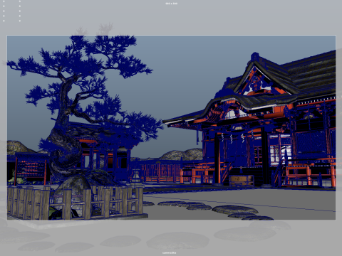 Japanese-shinto-shrine 3D मॉडल