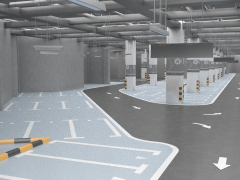 Underground Parking 3Dモデル