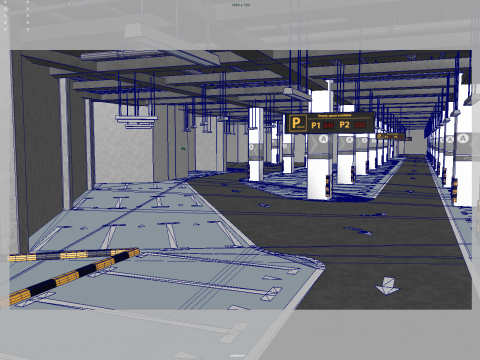 Underground Parking 3D Модель