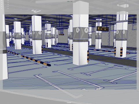 Underground Parking 3D Модель