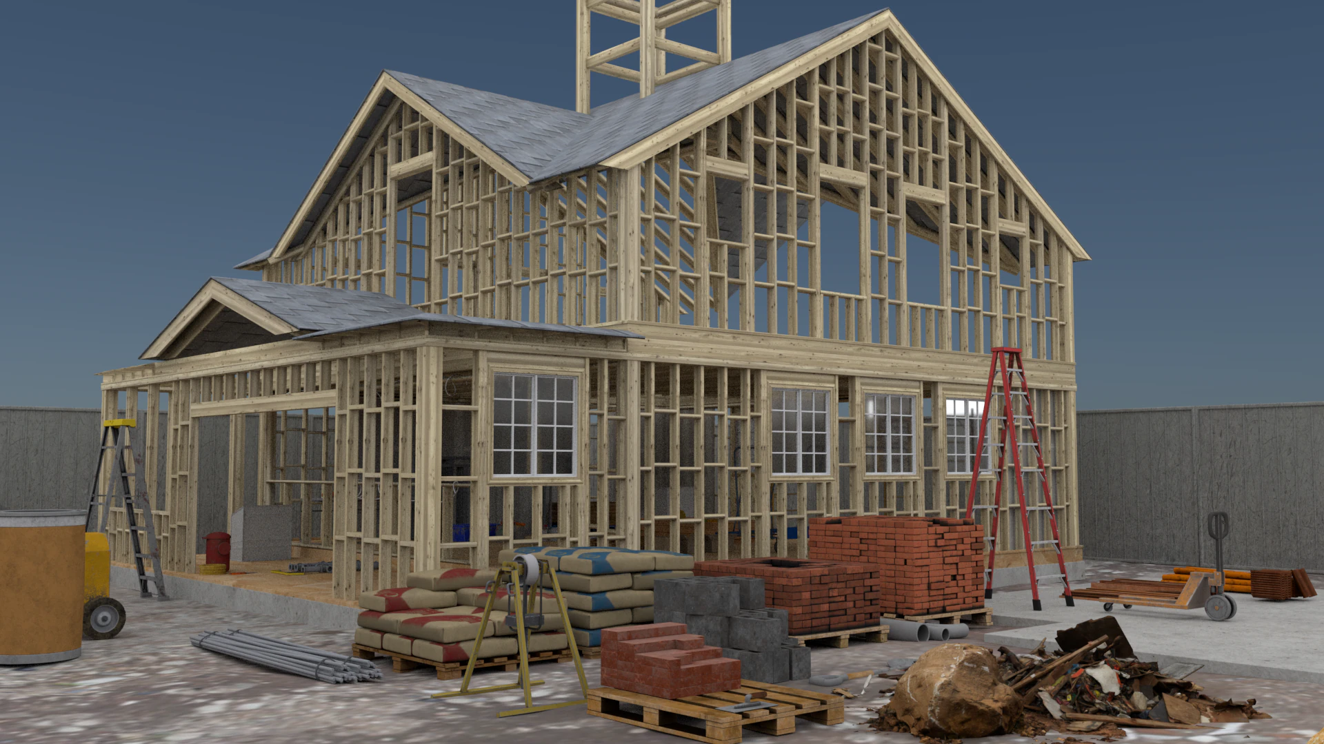 Under Construction 3D Model .c4d .max .obj .3ds .fbx .stl .blend