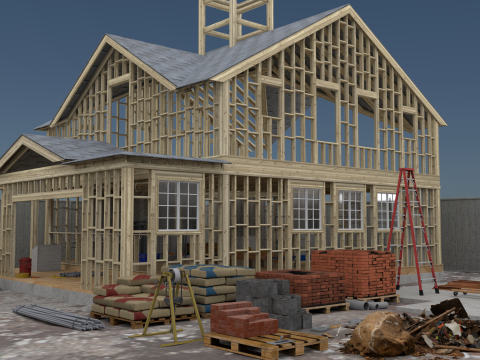 Under Construction Modello 3D