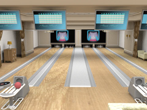 Kręgielnia Model 3D