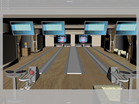 Bowling Alley Model 3D