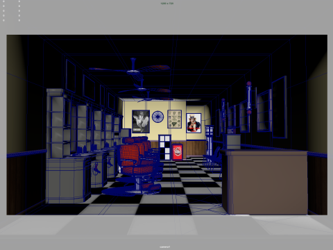 BARBER SHOP 3D Model