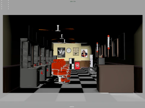 BARBER SHOP 3D Model