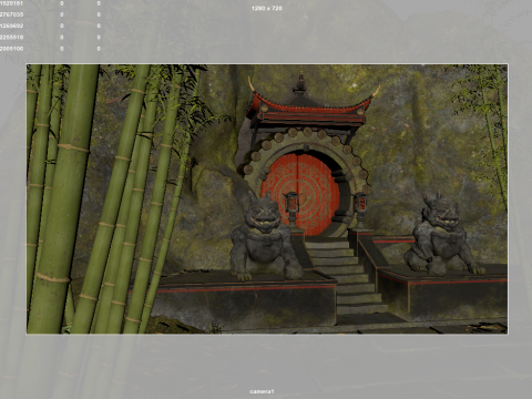 Chinese Temple Model 3D