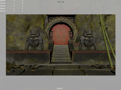 Chinese Temple 3D Model