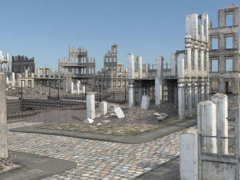 Post war cities 3D Model