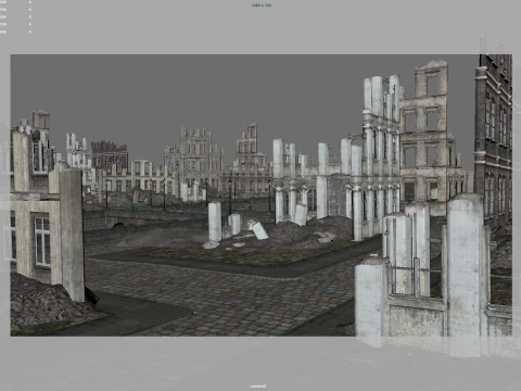 Post war cities 3D Model