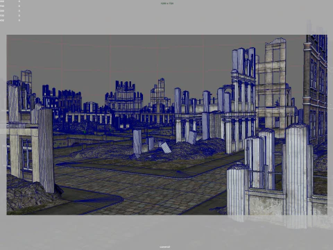 Post war cities 3D Model