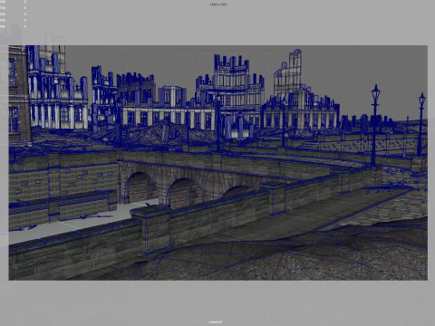 Post war cities 3D Model