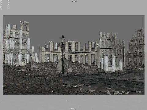 Post war cities 3D Model
