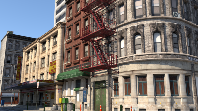 City 3D Modell .c4d .max .obj .3ds .fbx .stl .blend