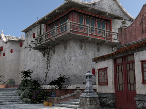 Ancient Chinese villages 3Dモデル