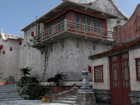 Ancient Chinese villages 3D Model