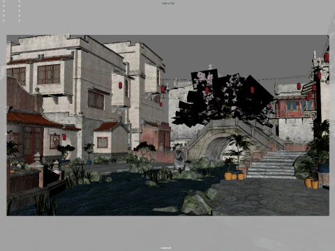 Ancient Chinese villages 3D Model