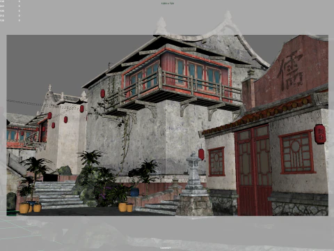 Ancient Chinese villages 3D Model