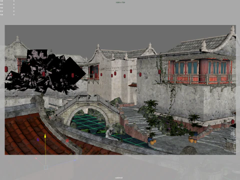 Ancient Chinese villages 3D Model