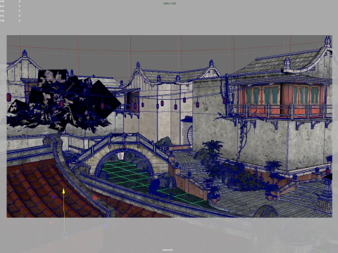 Ancient Chinese villages 3D Model