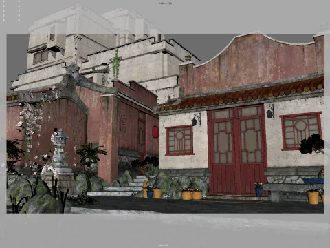 Ancient Chinese villages 3D Model