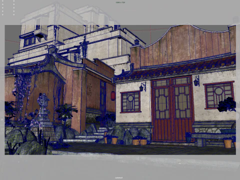 Ancient Chinese villages 3D Model