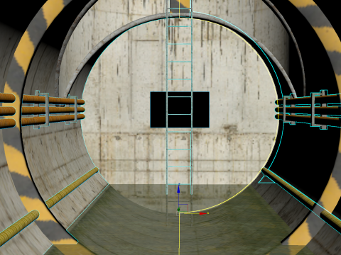 Sewer tunnel 3D Model