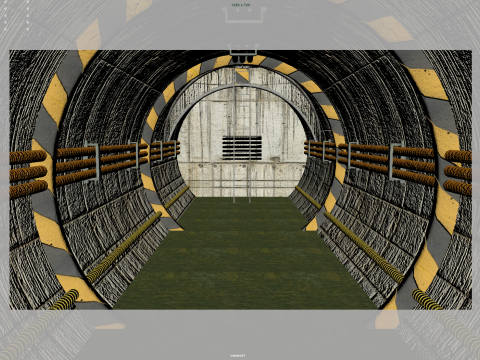 Sewer tunnel 3D Model