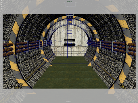 Sewer tunnel 3D Model