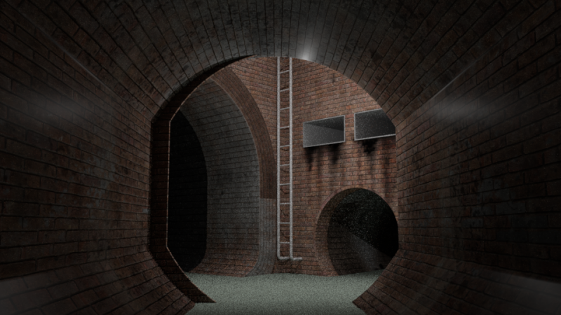 Sewer tunnel 3D-Modell .c4d .max .obj .3ds .fbx .stl .blend 