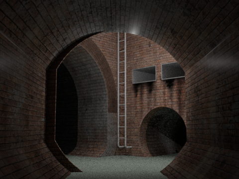 Sewer tunnel 3D Model